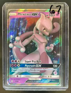 2019 Pokemon SM Hidden Fates Mewtwo GX #31/68 - Image 1