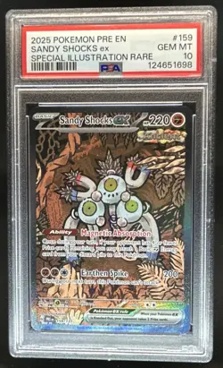 2025 Pokemon Prismatic Sandy Shocks ex Special Illustration Rare #159/131 PSA 10 - Image 1