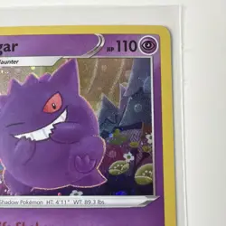 Pokemon Gengar Promo SWSH052 S&S Black Star Holo Rare - Image 5