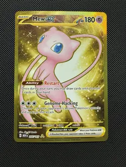 Pokemon TCG Mew ex 205/165 Sv: Scarlet & Violet 151 Gold Hyper Rare Near Mint - Image 1
