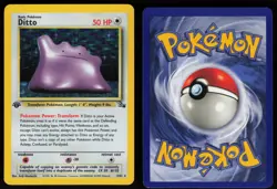 Ditto 3/62 Rare Fossil Holo 1st Edition Pokemon - Image 3