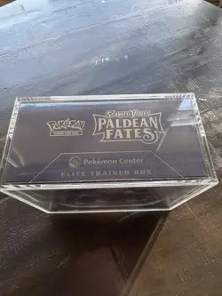 Pokemon Center ETB – Paldean Fates - Factory Sealed - Acrylic Included - Image 2