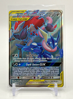 GRENINJA & ZOROARK GX TAG TEAM 2019 POKEMON TCG SM UNBROKEN BONDS 200/214 - Image 1
