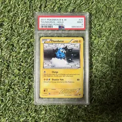 PSA 9 Thundurus 2011 B&W Emerging Powers Holo Rare 35/98 Pokemon POP 24 - Image 1