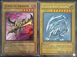 Blue-Eyes White Dragon SDK-001 Faded Misprint LP - Image 2