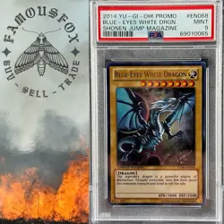 2014 Yu-Gi-Oh! Shonen Magazine Blue-Eyes White Dragon Promo JUMP-EN068 PSA 9 - Image 1