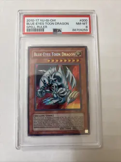 Yu-Gi-Oh Blue Eyes Toon Dragon PSA 8 SRL-000 PSA 8 - Image 1