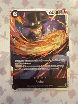 One Piece Card Game Sabo PRB02-014 Super Rare NM English - Image 1