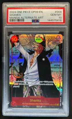 2024 One Piece Shanks Special Alternative Art Manga #OP09-004 PSA 10 - Image 1