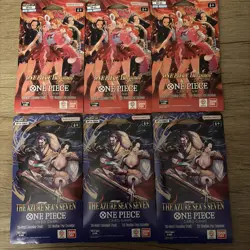 ONE PIECE Sleeved Booster Pack LOT OF 6 BRAND NEW SEALED - EB-03 - OP-14 - Image 1