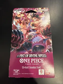 A Fist of Divine Speed Sleeved Booster Pack - One Piece TCG OP11 Factory Sealed - Image 1
