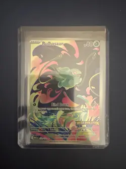 Bulbasaur 133/132 STAMPED Mega Evolutions Illustration Rare Pokemon Card NM - Image 1