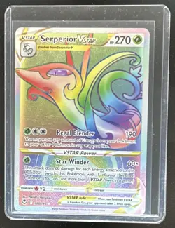 2022 Pokemon SWSH Silver Tempest Serperior VST Full Art #196/195 - Image 1