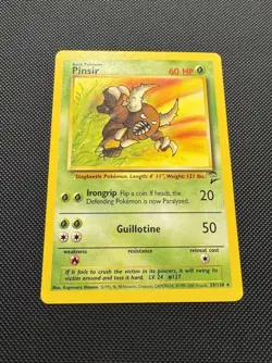 Pokemon TCG Pinsir 29/130 Base Set 2 Rare Near Mint 1999 WoTC - Image 2