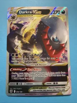 Pokemon Darkrai Vstar 99/189 Astral Radiance Ultra Rare Holo NM - Image 1