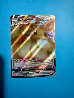 Eevee VMAX Pokemon Sword & Shield SWSH087 Full Art Black Star Promo - Image 1