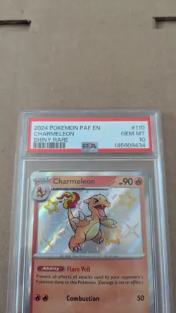 2024 Pokemon Paldean Fates Charmeleon #110/091 PSA 10 - Image 2