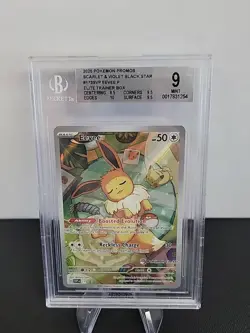 Eevee #173 Prismatic Evolutions Pokemon Center Exclusive Stamped Promo BGS 9 - Image 1