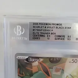 Eevee #173 Prismatic Evolutions Pokemon Center Exclusive Stamped Promo BGS 9 - Image 2