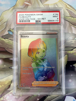 Pokemon SWSH Vivid Voltage 194 Full Art Trainer Beauty Secret Rare PSA 9 MINT - Image 1