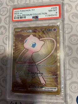 Pokemon SV Scarlet & Violet 151 Metal Ultra Premium UPC Mew ex 205/165 PSA 8 - Image 1