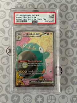 Pokemon SVP Scarlet Violet Iono's Bellibolt ex Premium Coll Promo 194 PSA 9 MINT - Image 1