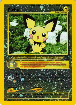 Pichu - Reverse Holo - #35 WOTC Black Star Promo - Pokemon TCG - 2001 - Image 1