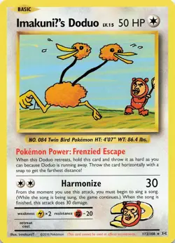 POKEMON ImakuniU's Doduo #112/108 Normal XY - Evolutions NM - Image 1