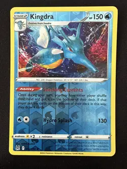 POKEMON TCG KINGDRA 037/196 LOST ORIGIN REVERSE HOLO RARE ENGLISH - Image 1