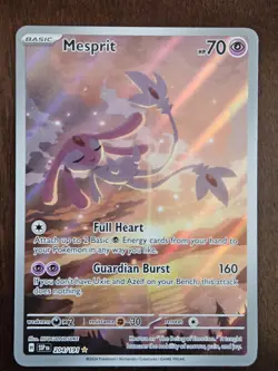 Pokemon TCG Mesprit - Illustration Rare SV08 Surging Sparks 204/191 NM Clean! - Image 1