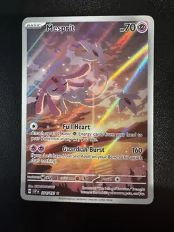 Pokemon Mesprit 204/191 SV8: Surging Sparks Illustration Rare - Image 1