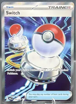 Switch 123/094 Full Art Trainer Holo ultra rare Pokemon TCG Phantasmal Flames - Image 1