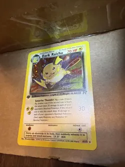 2000 Pokemon Team Rocket Dark Raichu Holo 1st Edition #83 - Image 4