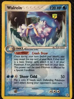 Pokemon TCG Walrein EX Hidden Legends Reverse Holo Stamped 15/101 2004 - Image 1