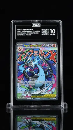 Mega Charizard X ex 2025 Pokemon Black Star Promo TAG 10 #23 - Image 1