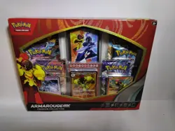 New Pokemon- Armarouge Ex Premium Collection Box (6 Boosters, Sleeves & More - Image 1