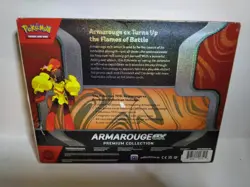 New Pokemon- Armarouge Ex Premium Collection Box (6 Boosters, Sleeves & More - Image 2