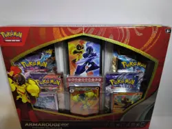 New Pokemon- Armarouge Ex Premium Collection Box (6 Boosters, Sleeves & More - Image 3