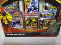 New Pokemon- Armarouge Ex Premium Collection Box (6 Boosters, Sleeves & More - Image 4