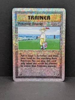 Pokemon Breeder 102/110 Legendary Collection Reverse Holo Rare TCG Trainer MP+ - Image 1