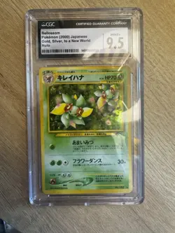 2000 Pokemon Japanese Gold Silver To A New World Bellossom Holo #182 CGC 9.5 - Image 1