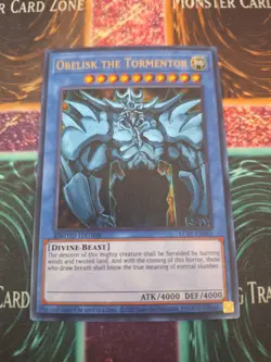 Yugioh Obelisk The Tormentor LC01-EN001 Ultra Rare Limited Near Mint - Image 1