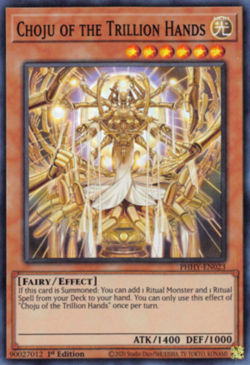 x3 Choju of the Trillion Hands - PHHY-EN023 - Super Rare - 1st Edition Yu-Gi-Oh! - Image 1