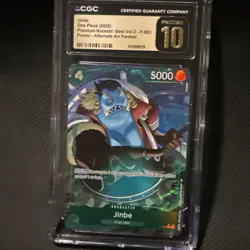 One Piece Jinbe P-063 AA Premium Booster The Best Vol. 2 CGC PRISTINE 10 - Image 1