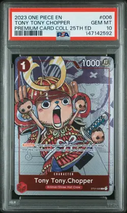One Piece TCG - Tony Tony.Chopper - 25th Edition Collection - ST01-006 - PSA 10 - Image 1