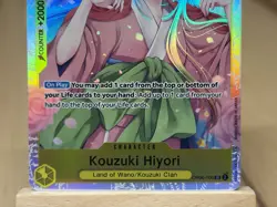 Kouzuki Hiyori OP06-106 One Piece Wings of the Captain Super Rare Near Mint - Image 3