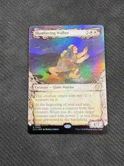 FOIL Showcase Slumbering Walker ECL 0302 Rare MTG Lorwyn Eclipsed - Image 1