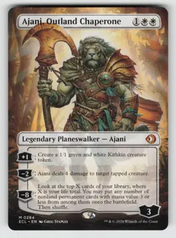 Ajani, Outland Chaperone (Borderless) *Non-Foil* ECL 284 NM - Image 1