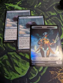 2x Cryogen Relic + Foil Robot Token ** Edge of Eternities ** English - Image 1