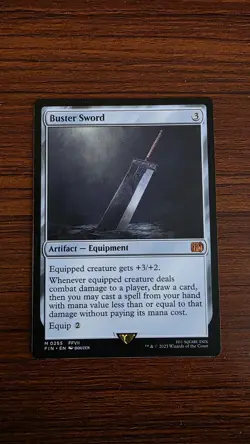 Buster Sword #0255 Mythic Final Fantasy Magic The Gathering - Image 1